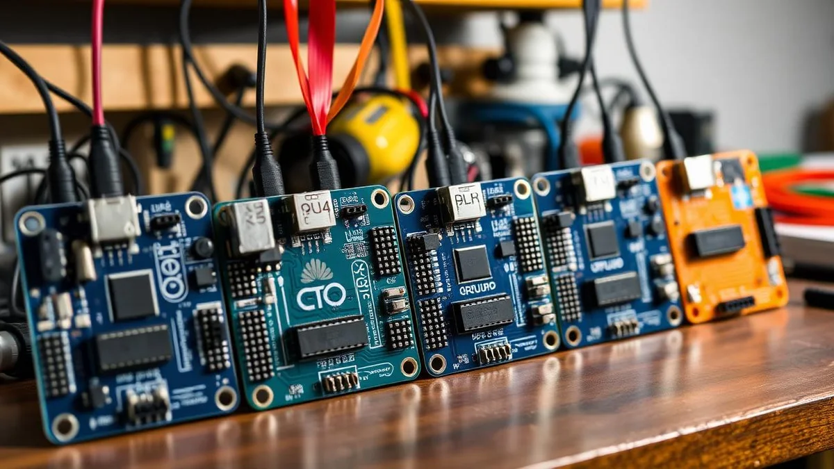 Arduino UNO and Elegoo Arduino-compatible boards side by side