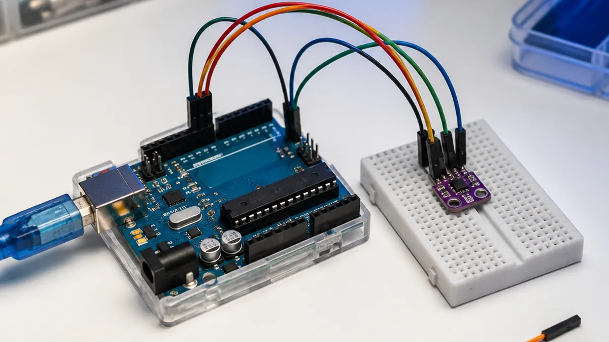 Interfacing BMP280 Sensor with Arduino β Arduino UNO tutorial cover image
