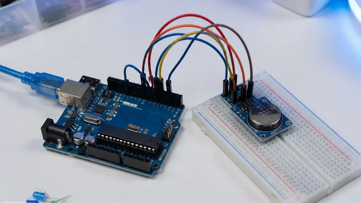 [DS3231 RTC (Real Time Clock) Interfacing with Arduino to build DIY Digital Clock](https://circuitdigest.com/microcontroller-projects/interfacing-ds3231-rtc-with-arduino-and-diy-digital-clock) — Arduino UNO tutorial cover image