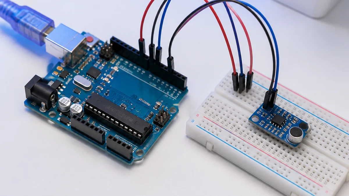 [Interfacing MAX4466 microphone amplifier module with Arduino](https://circuitdigest.com/microcontroller-projects/) — Arduino UNO tutorial cover image