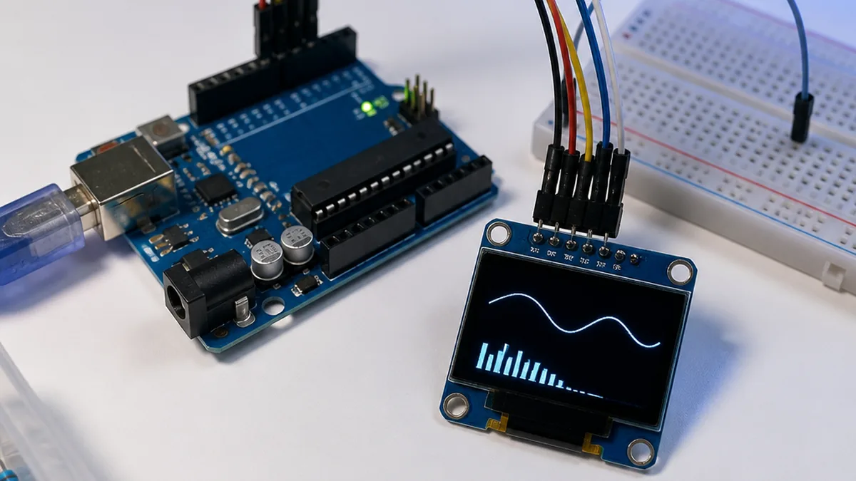 Interfacing OLED Display with Arduino β Arduino UNO tutorial cover image