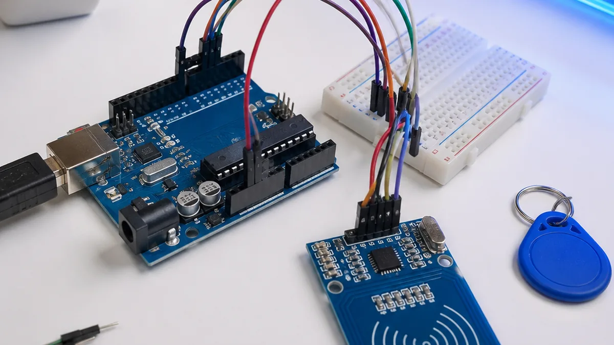 Interfacing RFID Reader With Arduino β Arduino UNO tutorial cover image