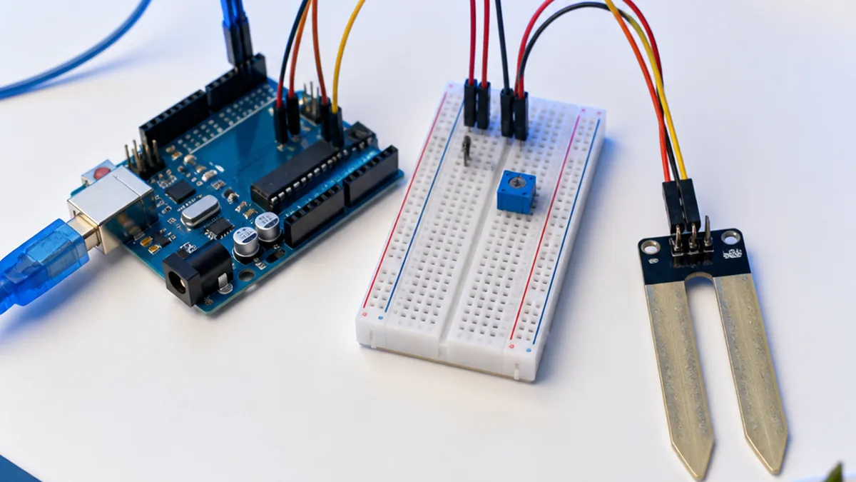 Arduino Soil Moisture Sensor Project β Arduino UNO tutorial cover image