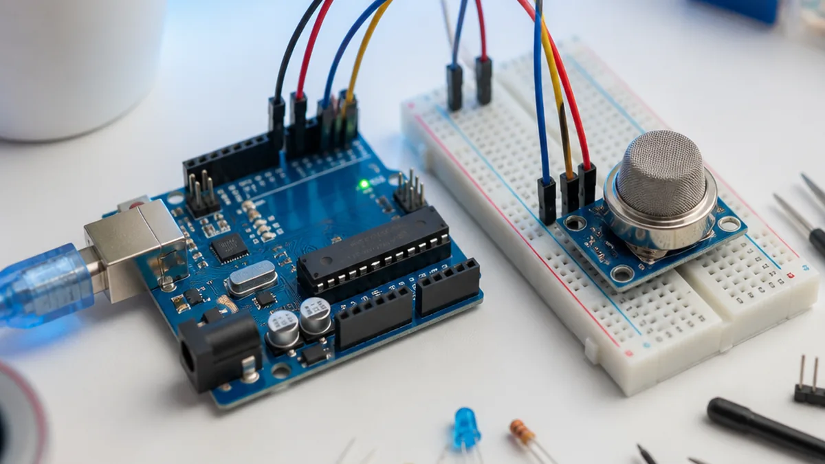 MQ2 Combustible Gas Sensor with Arduino β Arduino UNO tutorial cover image