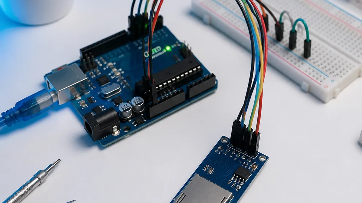 Arduino Micro SD Card Module Project — Arduino UNO tutorial cover image