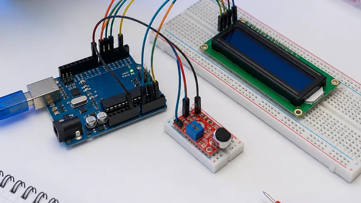 [Interfacing 16x2 LCD with Arduino](https://circuitdigest.com/microcontroller-projects/interfacing-16x2-lcd-with-arduino) — Arduino UNO tutorial cover image