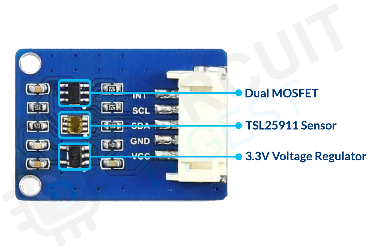 [Interfacing TSL25911 Ambient Light Sensor with Arduino](https://circuitdigest.com/microcontroller-projects/) — reference image
