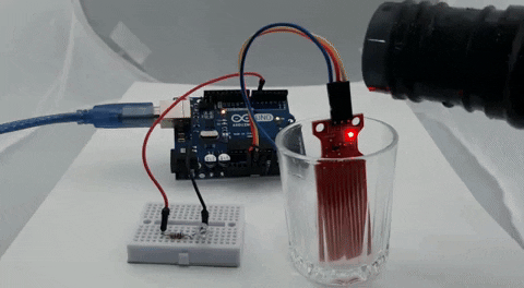Water Level Sensor with Arduino — reference image